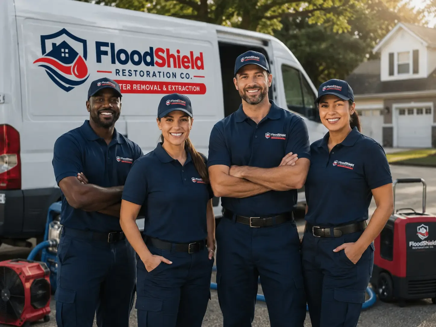 Flood Damage Restoration company in Center Cross, VA